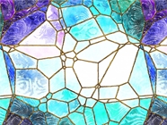 Glass River Mosaic Vinyl Wrap Pattern