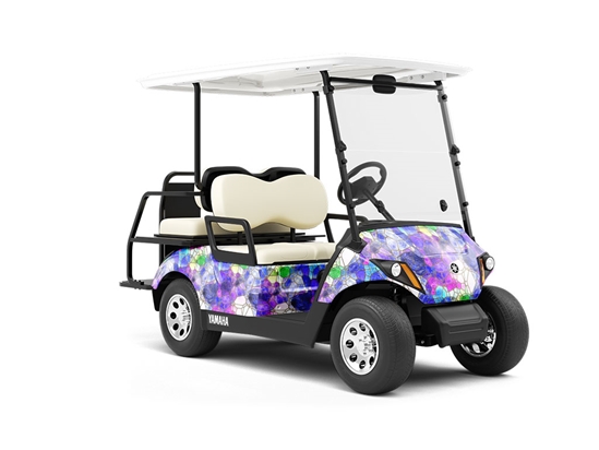 Glass Shoreline Mosaic Wrapped Golf Cart