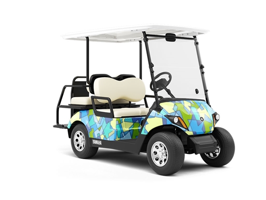 Munsell Blocks Mosaic Wrapped Golf Cart