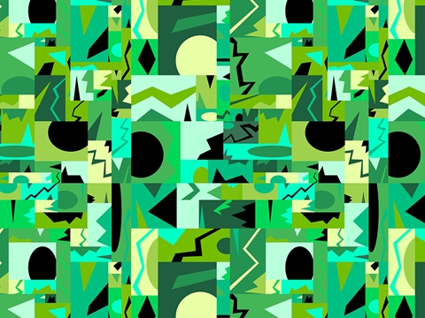 Rwraps™ Green Mosaic Print Vinyl Wrap Film - Android Dreams