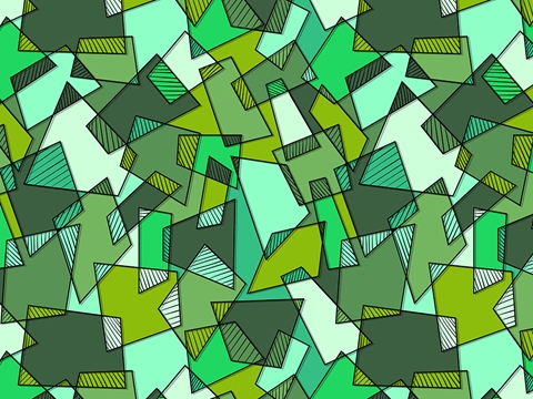 Rwraps™ Green Mosaic Print Vinyl Wrap Film - Castleton Cubes