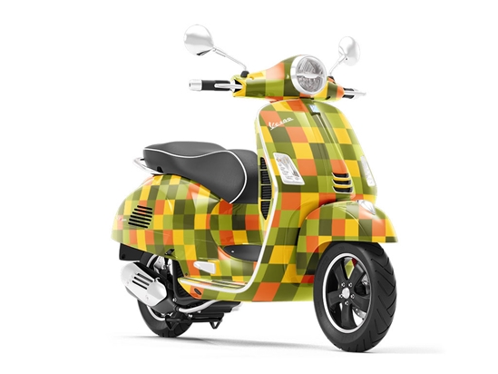 Mossy Abstractions Mosaic Vespa Scooter Wrap Film