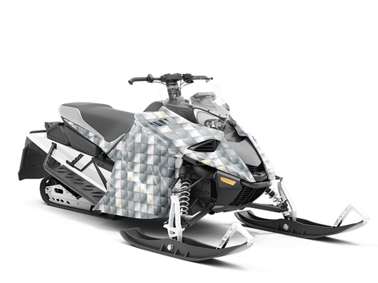 Tiled Shower Mosaic Custom Wrapped Snowmobile
