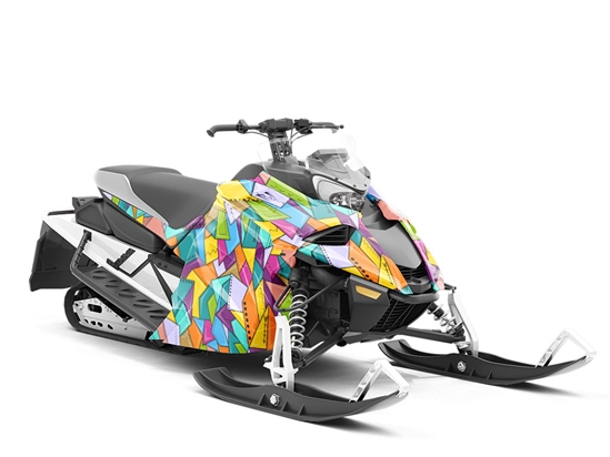 Artistic Endeavors Mosaic Custom Wrapped Snowmobile