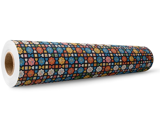 Babushka Rose Mosaic Wrap Film Wholesale Roll