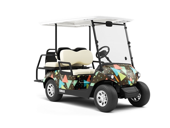 Bowling Alley Mosaic Wrapped Golf Cart