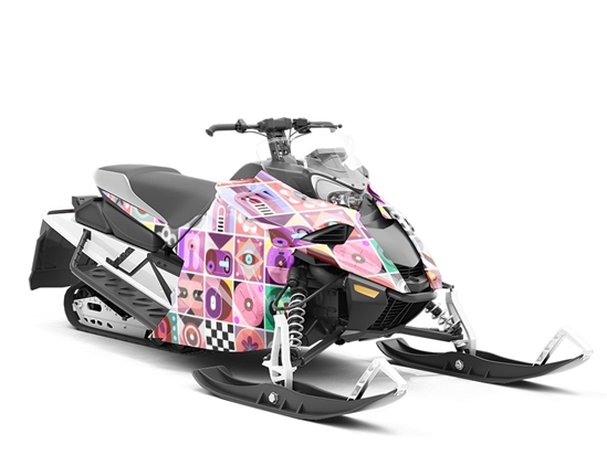 Fascination Combination Mosaic Custom Wrapped Snowmobile