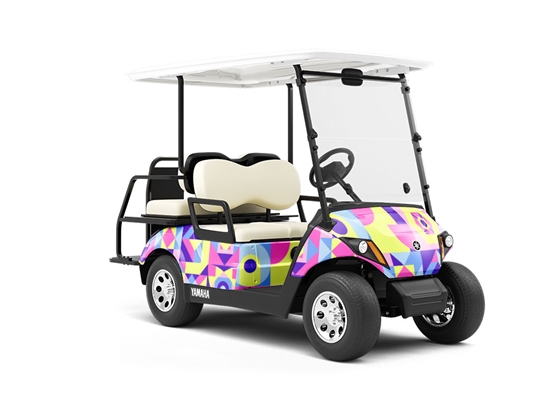 Pleasure Boat Mosaic Wrapped Golf Cart