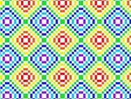 Rainbow Floors Mosaic Vinyl Wrap Pattern