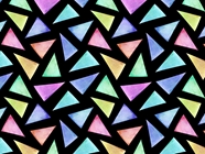 Triangular Melange Mosaic Vinyl Wrap Pattern