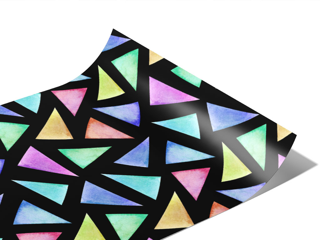 Triangular Melange Mosaic Vinyl Wraps