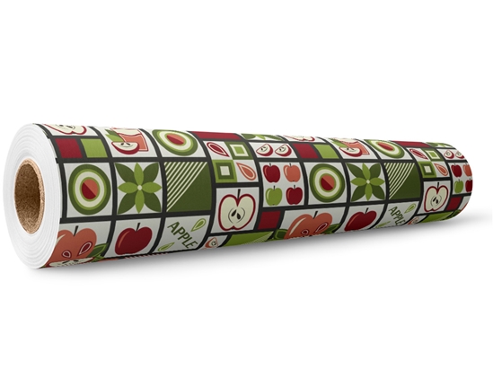Apple A Day Mosaic Wrap Film Wholesale Roll