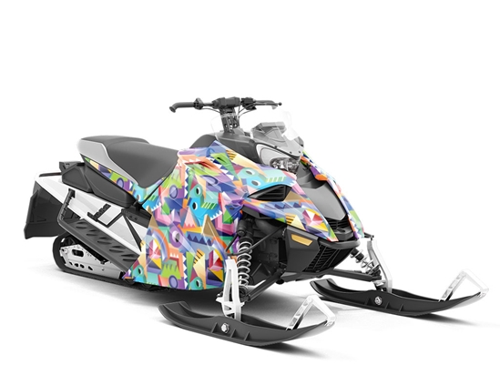Later Alligator Mosaic Custom Wrapped Snowmobile
