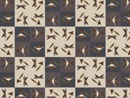 Tricky Foxes Mosaic Vinyl Wrap Pattern