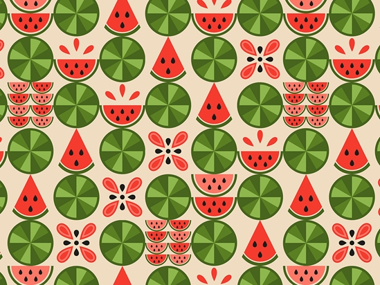 Watermelon Cravings Mosaic Vinyl Wrap Pattern
