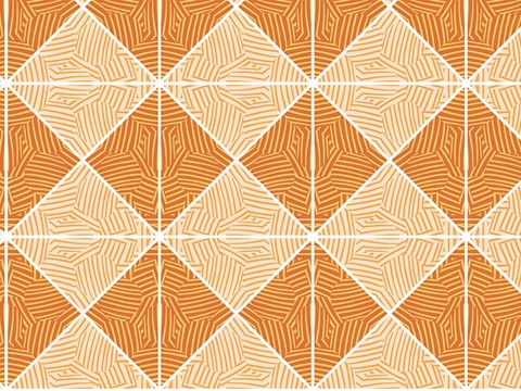 Rwraps™ Orange Mosaic Print Vinyl Wrap Film - Sandstone Foundations