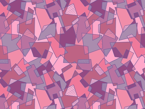 Rwraps™ Pink Mosaic Print Vinyl Wrap Film - Cinnamon Satin