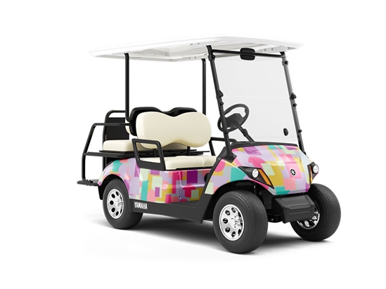 Congo Configurations Mosaic Wrapped Golf Cart