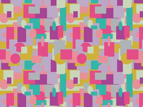 Rwraps™ Pink Mosaic Print Vinyl Wrap Film - Congo Configurations