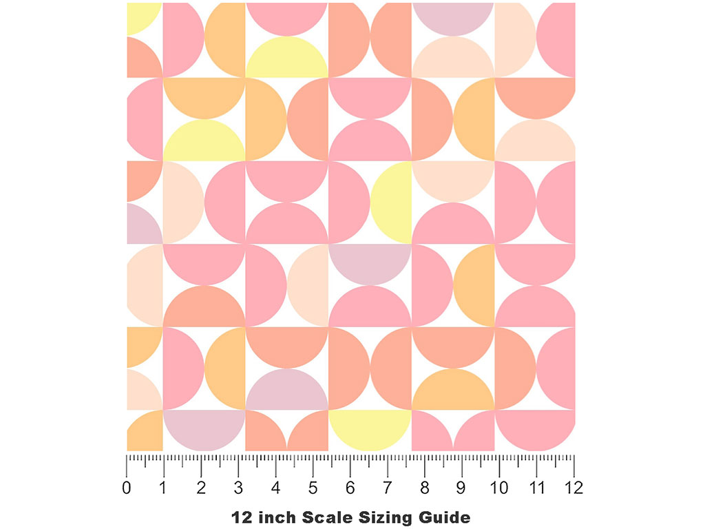 Cotton Candy Mosaic Vinyl Film Pattern Size 12 inch Scale