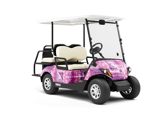 Rosy Bonbons Mosaic Wrapped Golf Cart