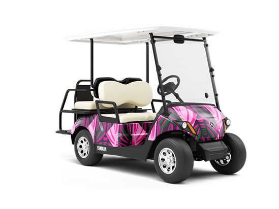 Grape Jam Mosaic Wrapped Golf Cart
