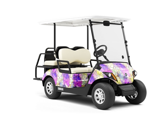 Pizza Edge Mosaic Wrapped Golf Cart