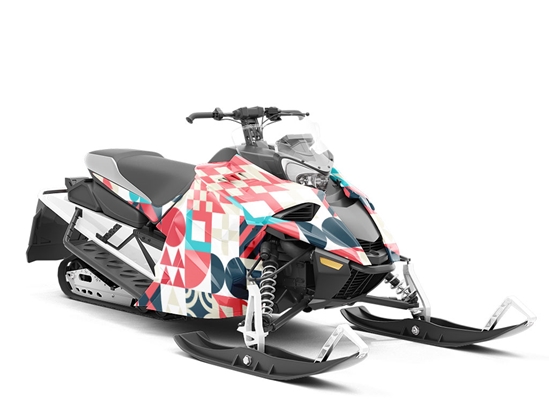 Imperious Designs Mosaic Custom Wrapped Snowmobile
