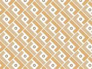 Saffron Squares Mosaic Vinyl Wrap Pattern