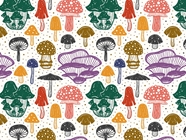 Fungal Feast Mushroom Vinyl Wrap Pattern
