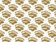 Golden Pleurotaceae Mushroom Vinyl Wrap Pattern