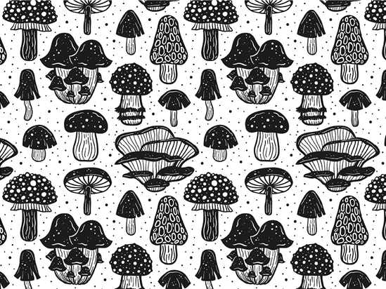 Shadowy Tubers Mushroom Vinyl Wrap Pattern