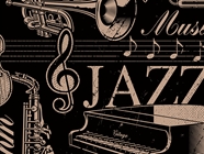 Jazz Essentials Music Vinyl Wrap Pattern