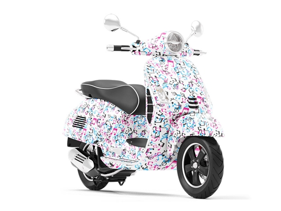 Playful Notes Music Vespa Scooter Wrap Film