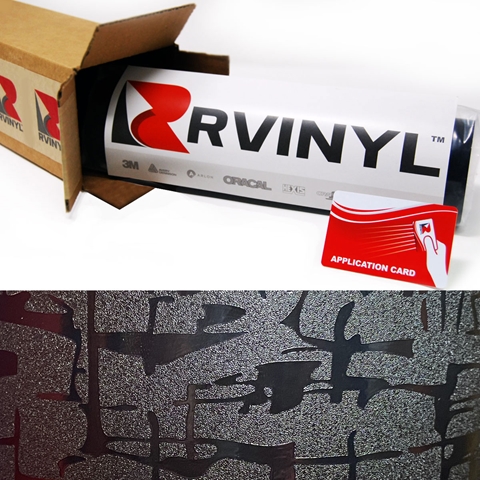 Rwraps™ Camouflage Vinyl Wrap Film - 3D Night Shade