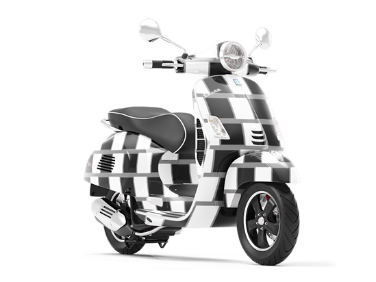 Cafe Wall Optical Illusion Vespa Scooter Wrap Film