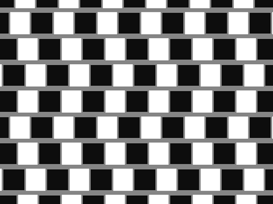 Cafe Wall Optical Illusion Vinyl Wrap Pattern