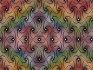 Rainbows and Diamonds Optical Illusion Vinyl Wrap Pattern