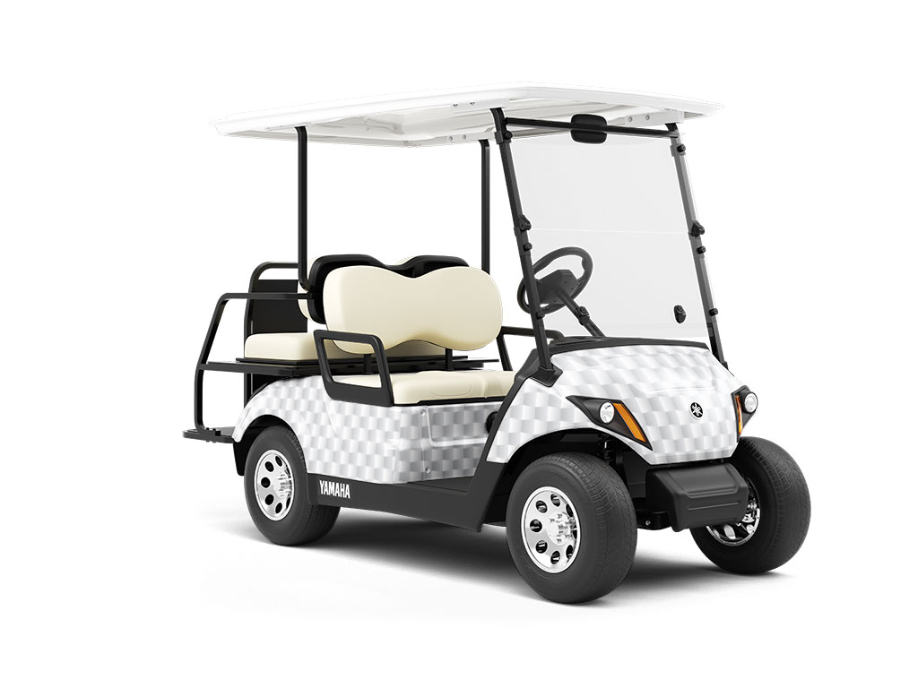 Three Dimensional Optical Illusion Wrapped Golf Cart