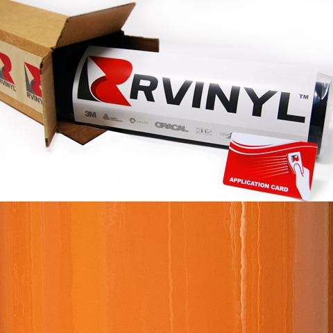 Rwraps™ Hyper Gloss Vinyl Wrap Film - Orange