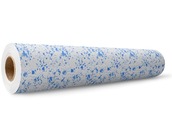 Blue Smears Paint Splatter Wrap Film Wholesale Roll