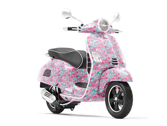 Forever Young Paint Splatter Vespa Scooter Wrap Film