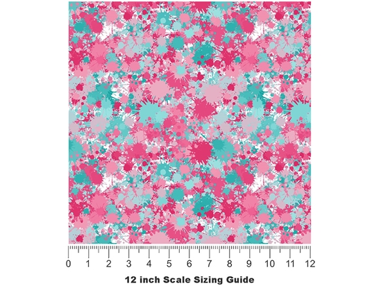 Forever Young Paint Splatter Vinyl Film Pattern Size 12 inch Scale