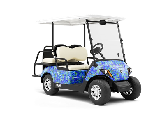 Man Overboard Paint Splatter Wrapped Golf Cart