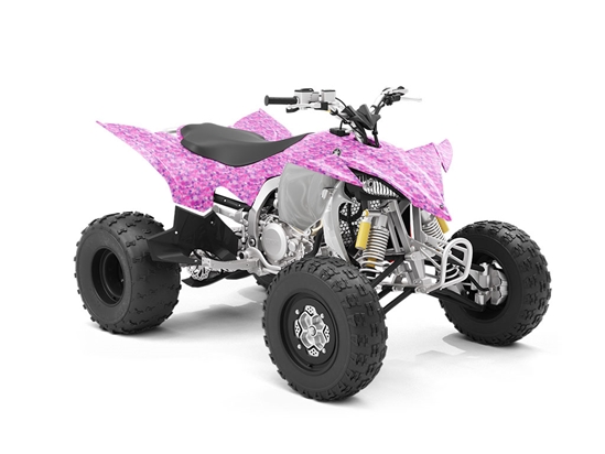 Pink Power Paint Splatter ATV Wrapping Vinyl