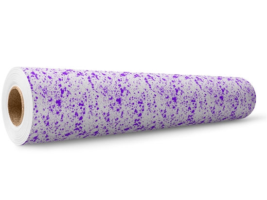 Purple Overload Paint Splatter Wrap Film Wholesale Roll