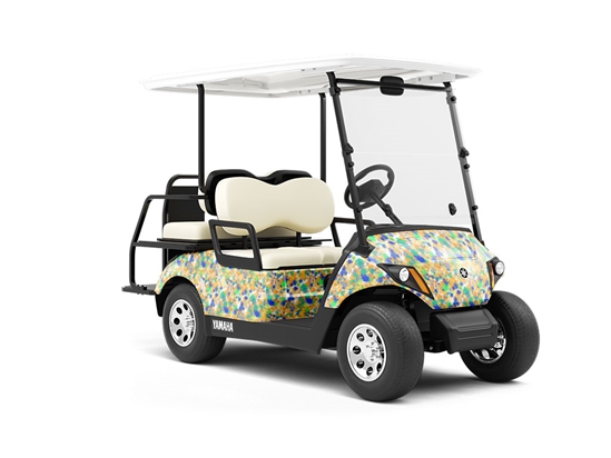 Sour Times Paint Splatter Wrapped Golf Cart