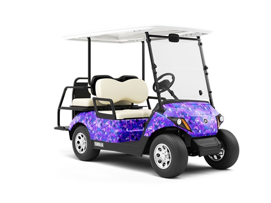 We Sink Paint Splatter Wrapped Golf Cart