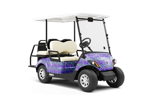 Wild Ride Paint Splatter Wrapped Golf Cart