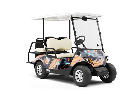 Frozen Time Paisley Wrapped Golf Cart